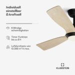 Fiji Flow 2-in-1-Deckenventilator 132 cm LED Fernbedienung App-Steuerung 2 Laufrichtungen dimmbar – Bild 5