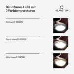 Bolero Deckenventilator mit Licht | 132 cm | 35 W | Leiser Betrieb | Holz – Bild 3