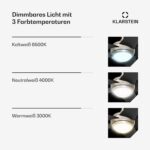 Bolero Deckenventilator mit Licht | 132 cm | 35 W | Leiser Betrieb | Holz – Bild 3