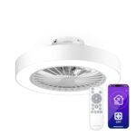 ZenBreeze Smarter Deckenventilator mit Licht | 48 cm | 16 W | Leise | LED | Acryl