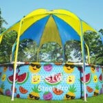 Conjunto de piscina circular sobre superficie Chapoteos a la sombra Steel Pro UV Careful de Bestway – Bild 8
