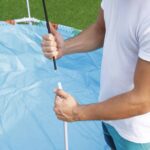 Conjunto de piscina circular sobre superficie Chapoteos a la sombra Steel Pro UV Careful de Bestway – Bild 5