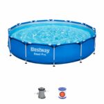 Conjunto de piscina sobre superficie de 3,66 m x 76 cm Steel Pro